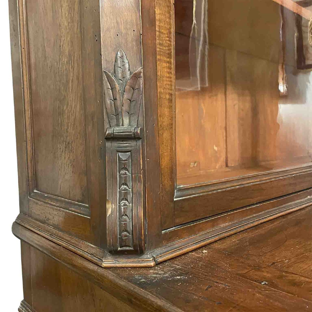 Credenza In Noce A Due Ante Con Alzata 1800-photo-3