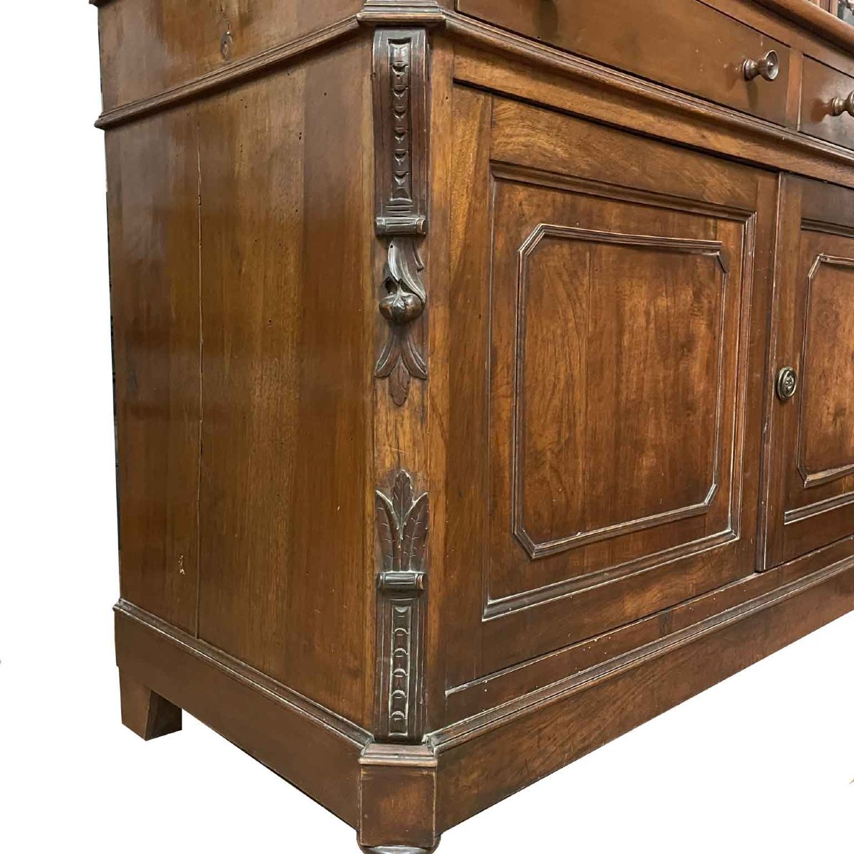 Credenza In Noce A Due Ante Con Alzata 1800-photo-5