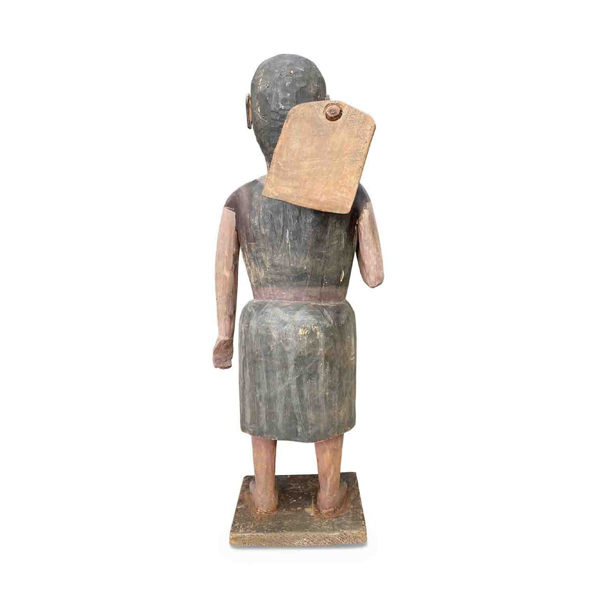 Scultura Di Donna Con Zappa Birmania fine 1800-photo-3