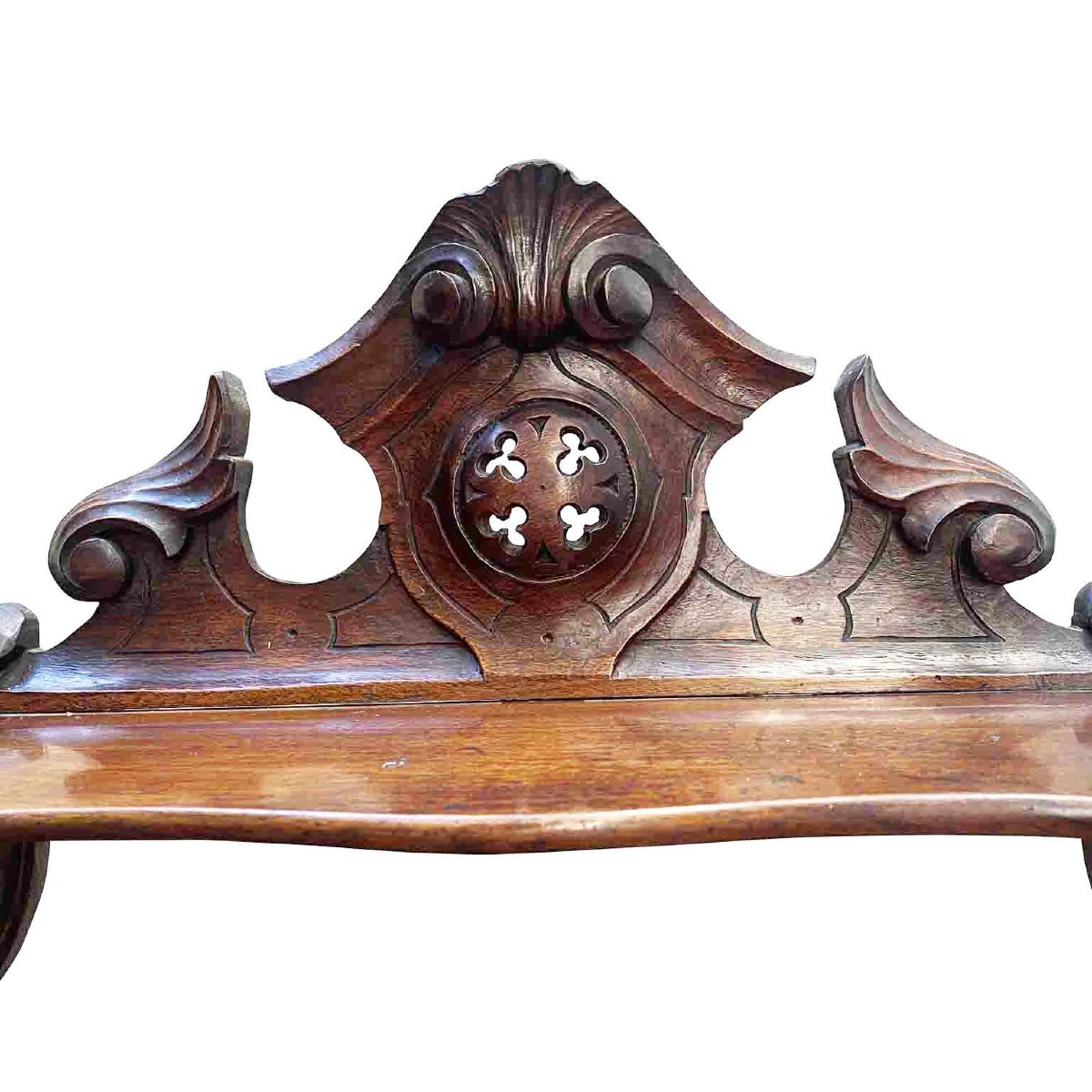Vetrina In Noce Con Ripiani 1800-photo-2