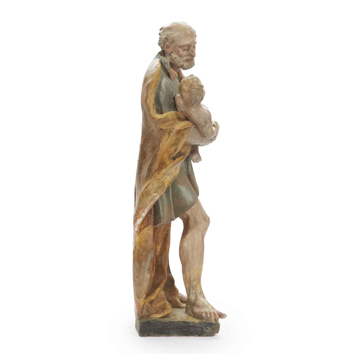 San Giuseppe con Bambino in Terracotta-photo-4