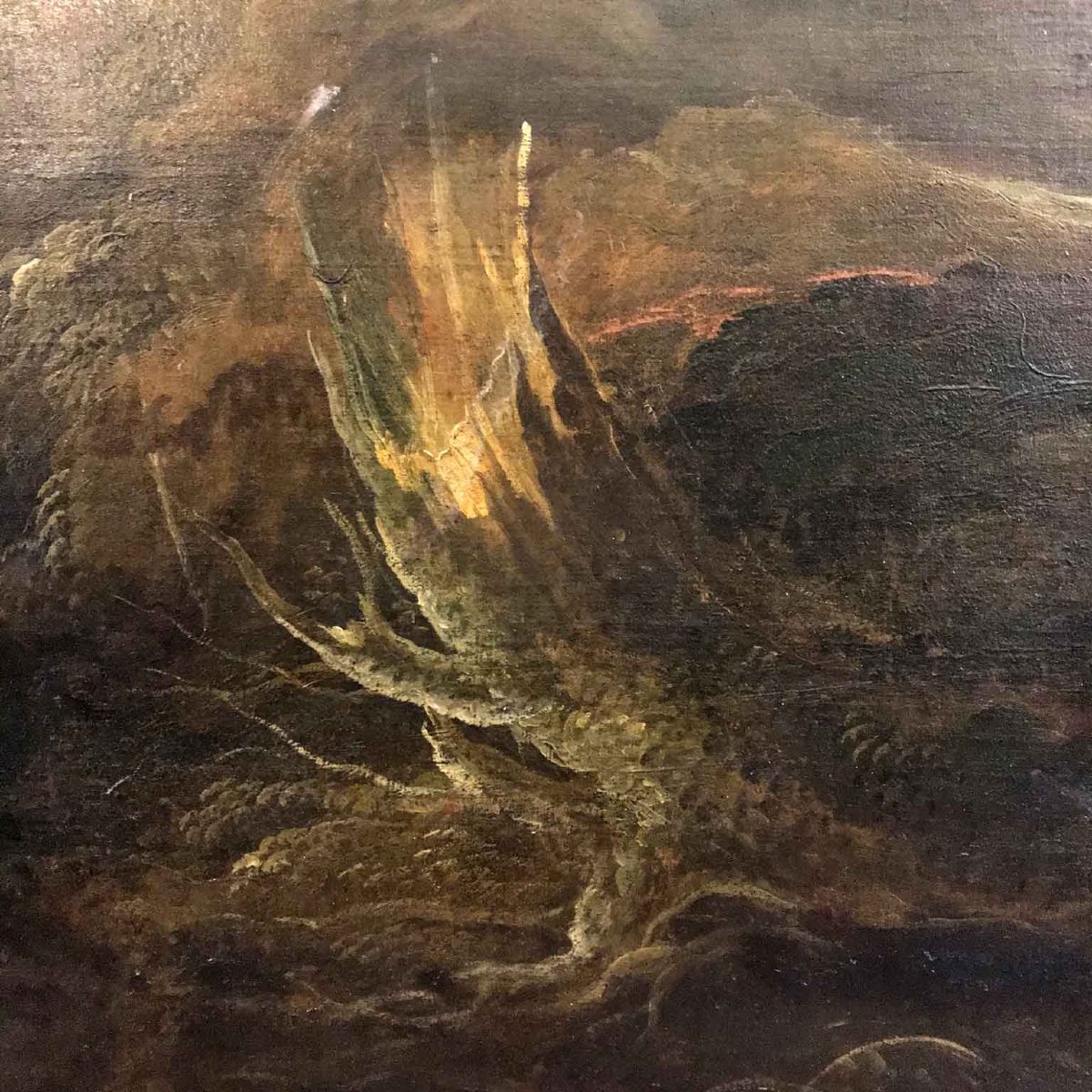 Grande Paesaggio Montano Animato con Architetture degli inizi del 1700-photo-6