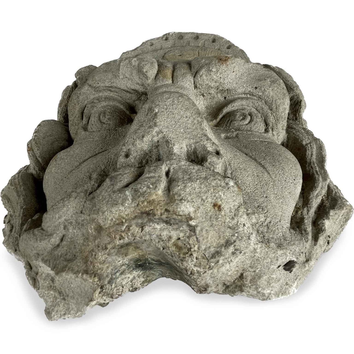 Maschera da fontana in pietra serena-photo-3
