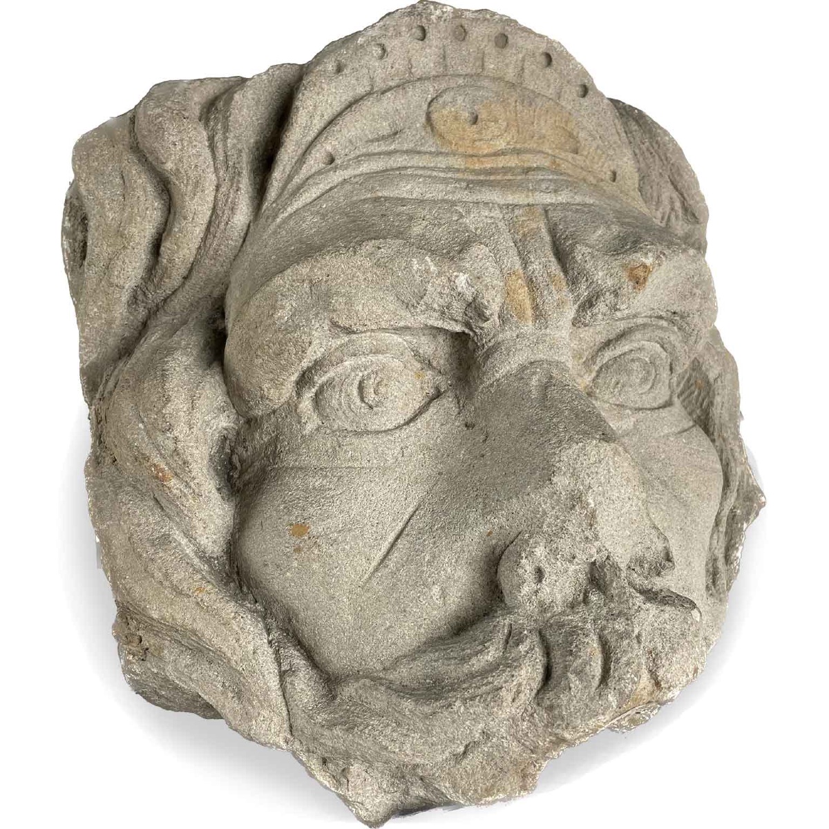 Maschera da fontana in pietra serena-photo-4