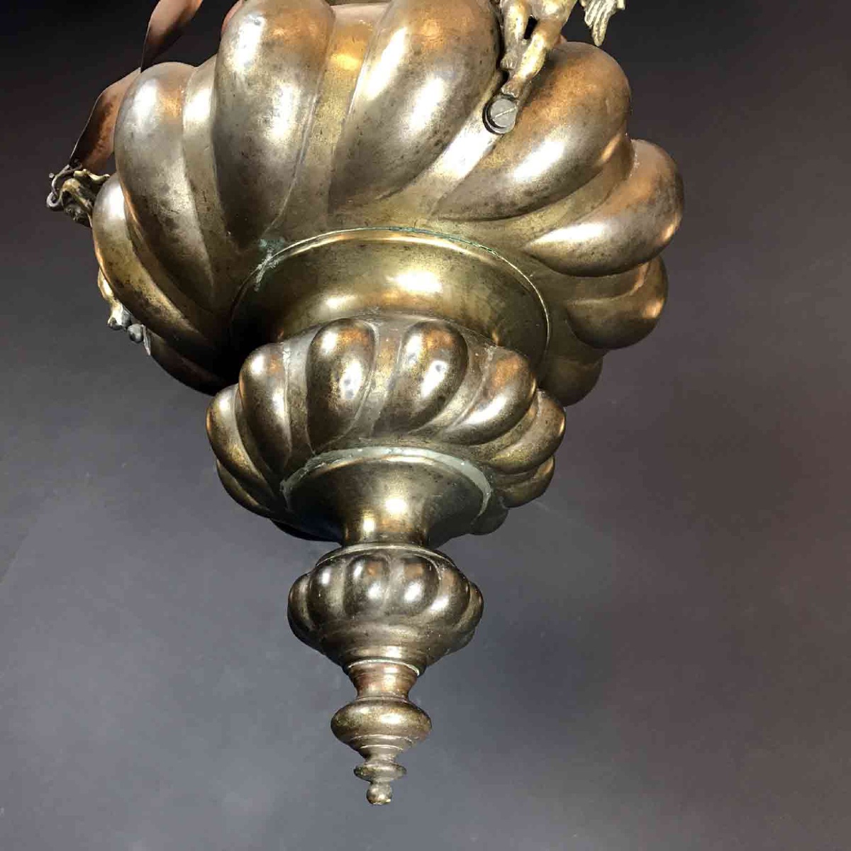 Lampada Votiva in Rame Sbalzato-photo-5