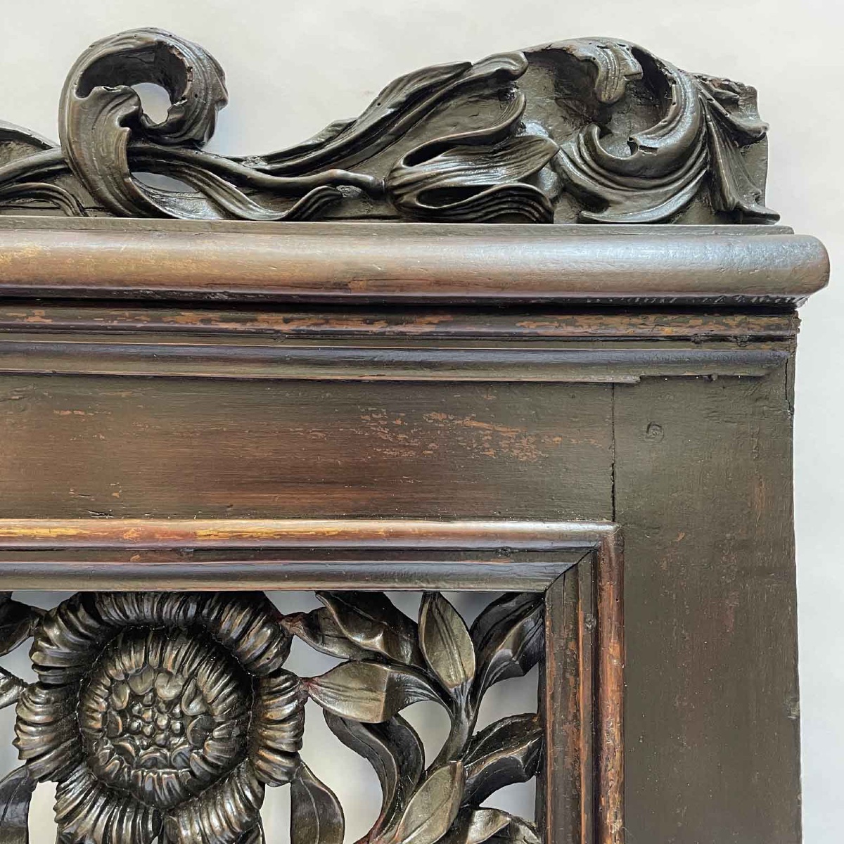 Cancello In Legno Intagliato Del 1700 Di Bottega Lombarda-photo-3