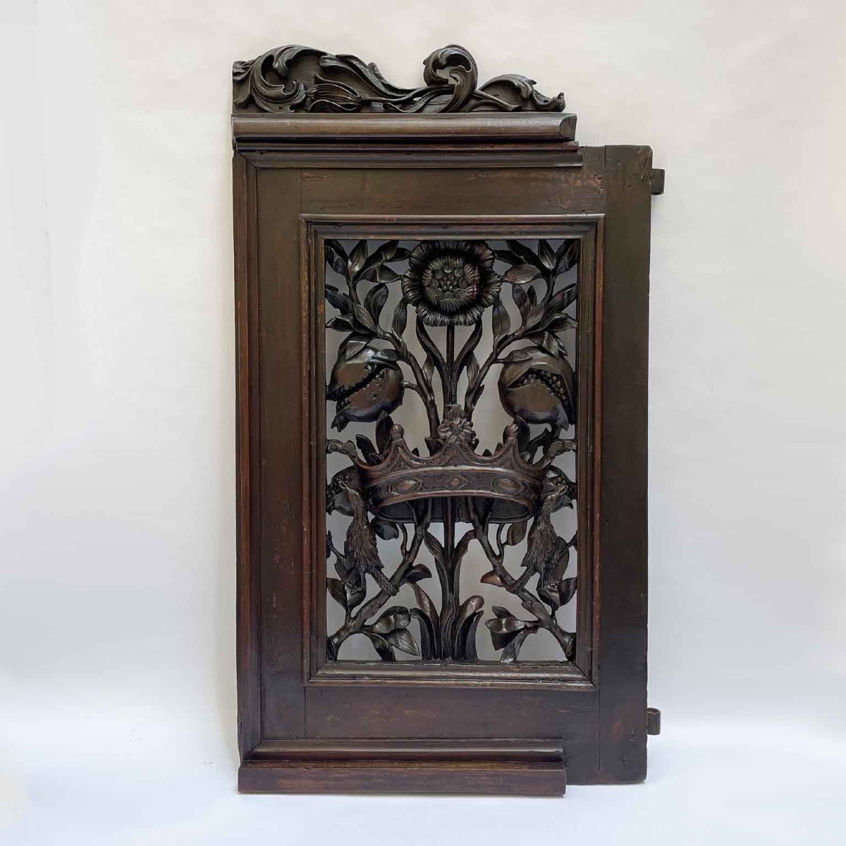 Cancello In Legno Intagliato Del 1700 Di Bottega Lombarda-photo-4