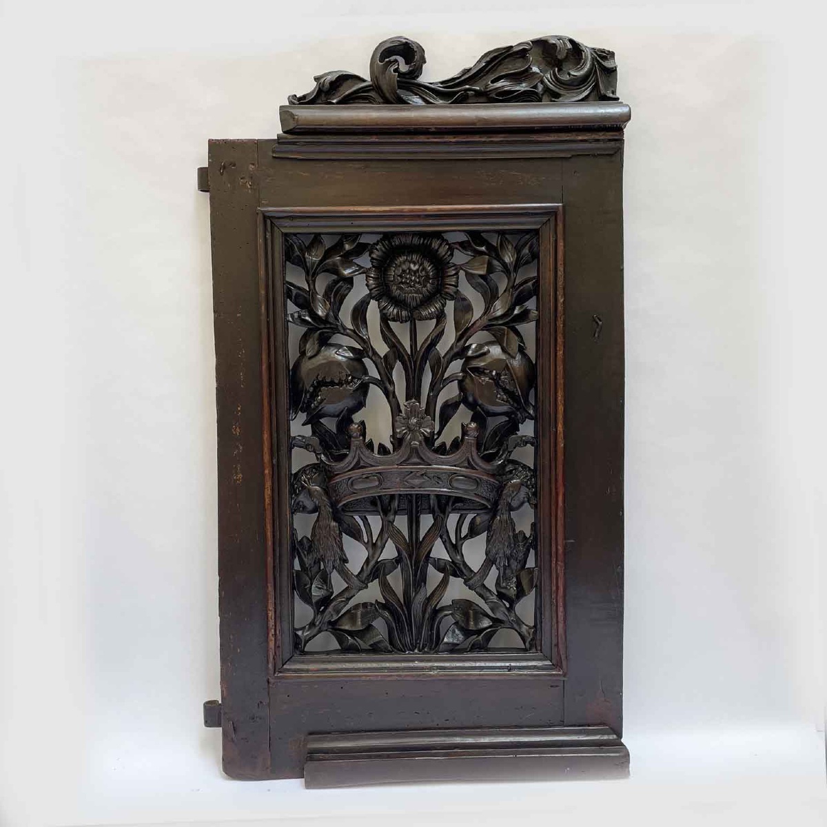 Cancello In Legno Intagliato Del 1700 Di Bottega Lombarda-photo-6