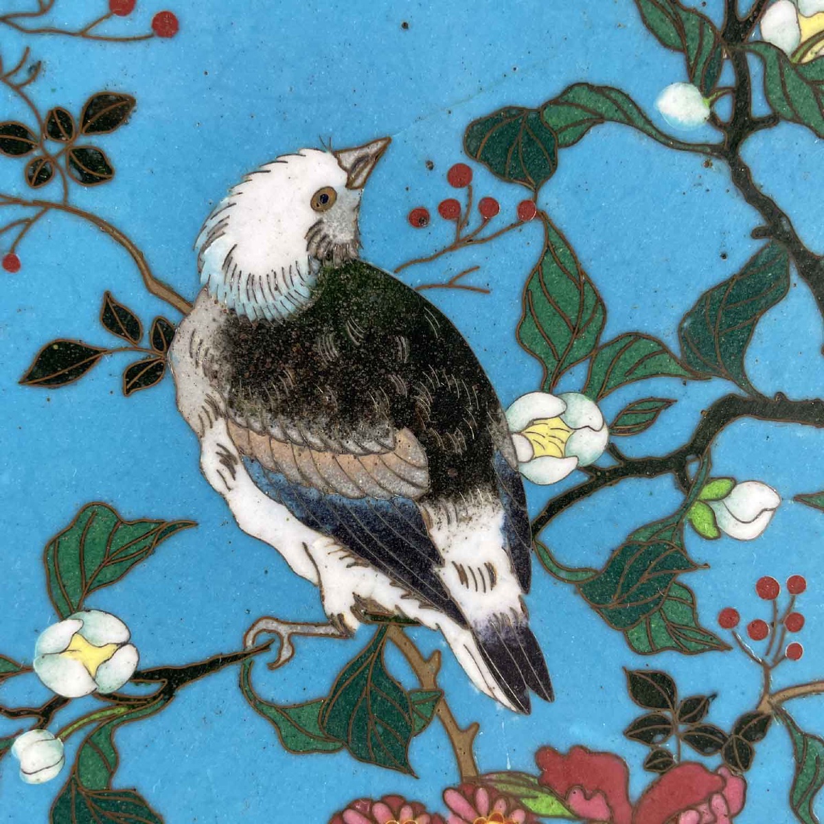 Coppia Di Piatti Cloisonne Giapponesi Periodo Meiji 1868-1912-photo-4