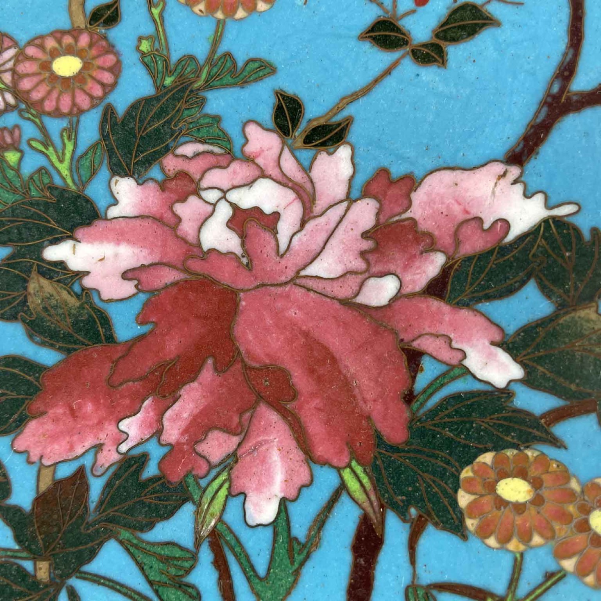 Coppia Di Piatti Cloisonne Giapponesi Periodo Meiji 1868-1912-photo-1
