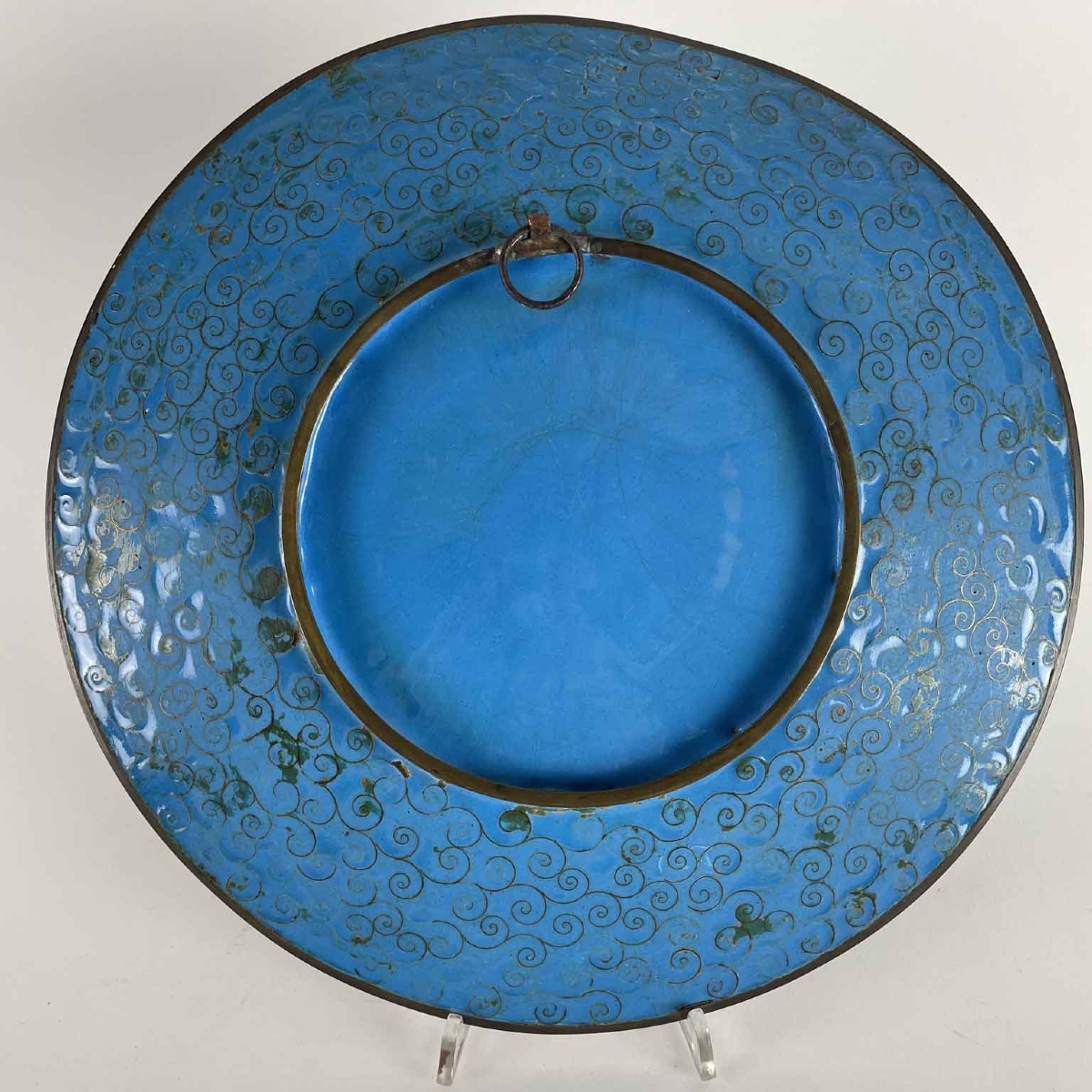 Coppia Di Piatti Cloisonne Giapponesi Periodo Meiji 1868-1912-photo-2