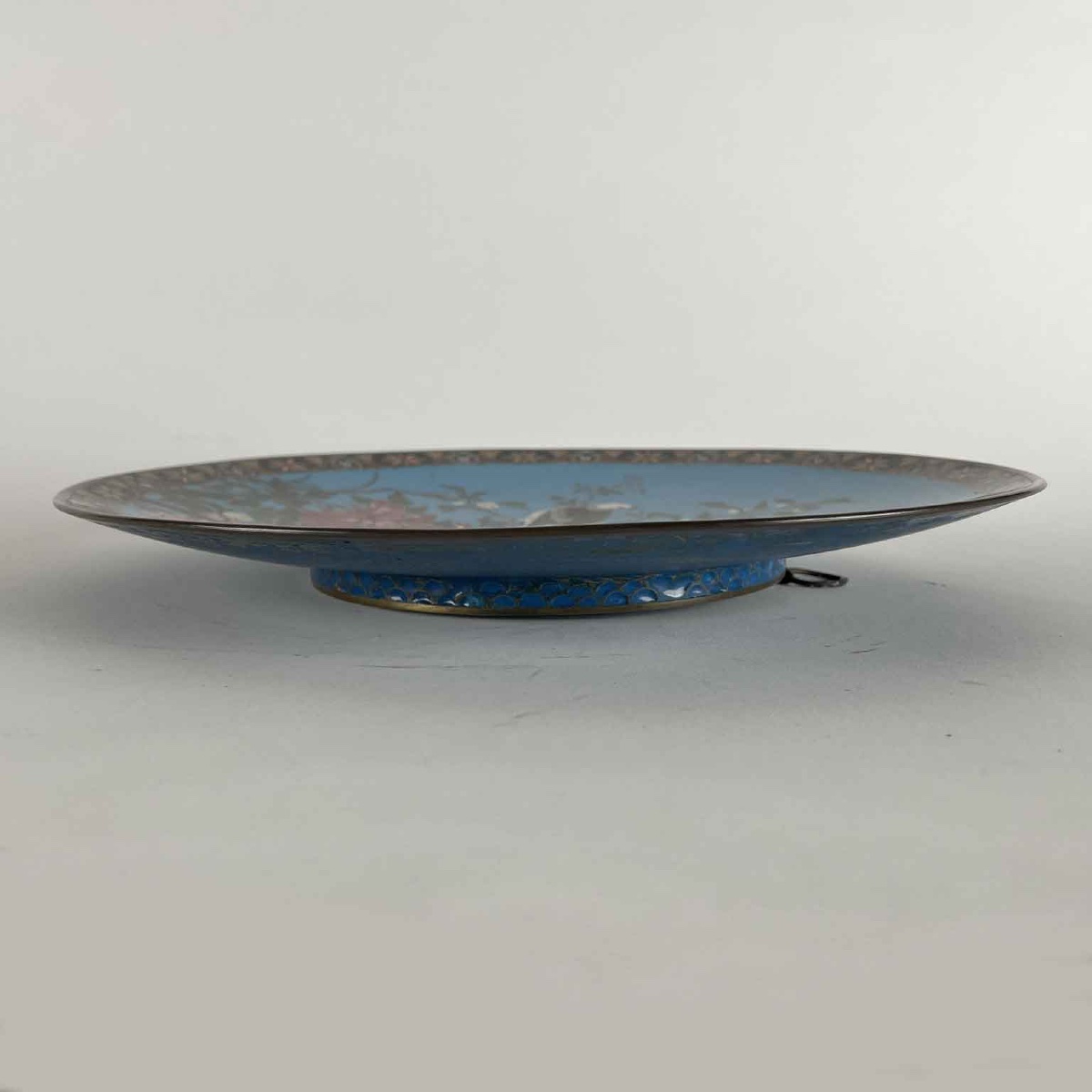 Coppia Di Piatti Cloisonne Giapponesi Periodo Meiji 1868-1912-photo-3