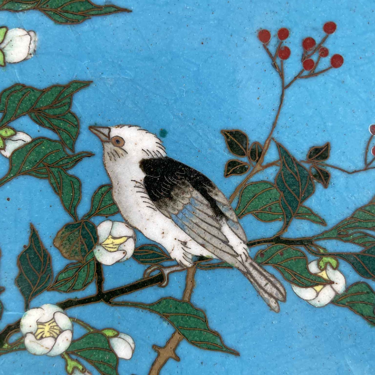Coppia Di Piatti Cloisonne Giapponesi Periodo Meiji 1868-1912-photo-4