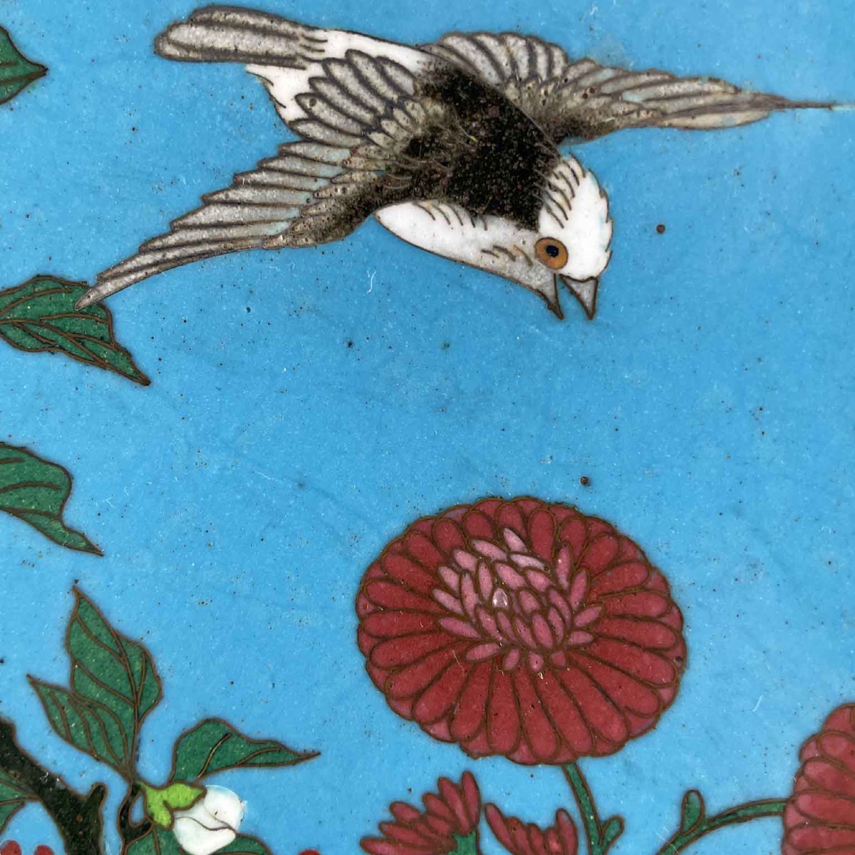 Coppia Di Piatti Cloisonne Giapponesi Periodo Meiji 1868-1912-photo-6
