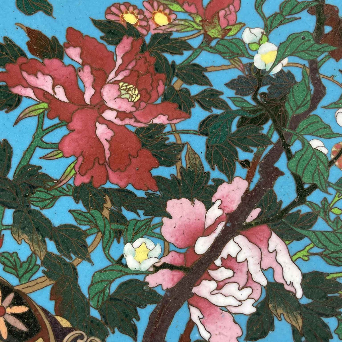 Coppia Di Piatti Cloisonne Giapponesi Periodo Meiji 1868-1912-photo-7