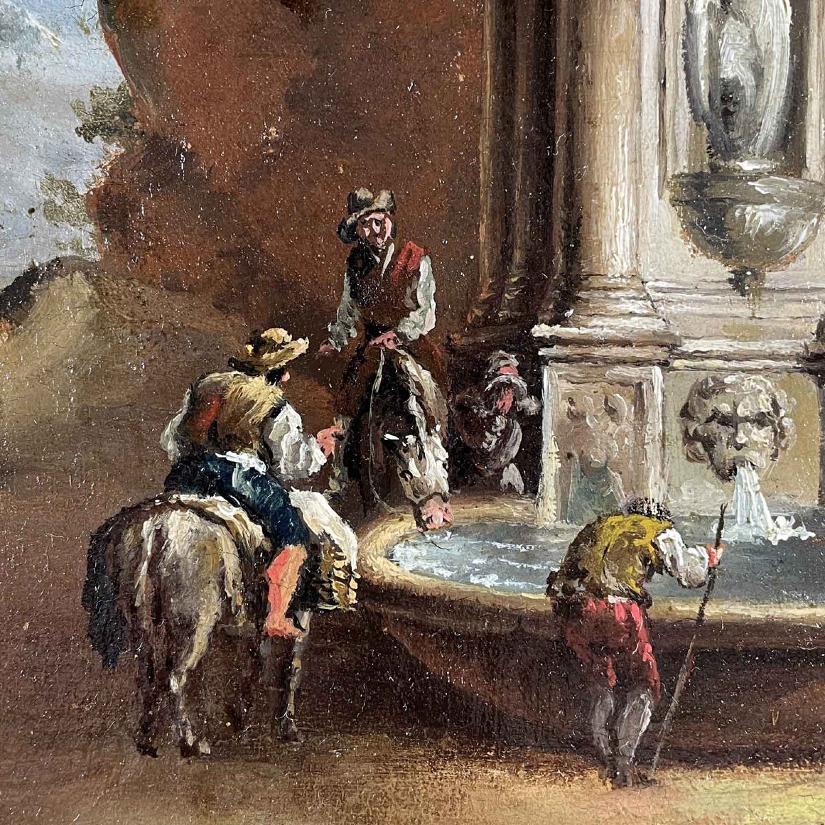 Paesaggio Con Fontana Da Giuseppe Zais-photo-3