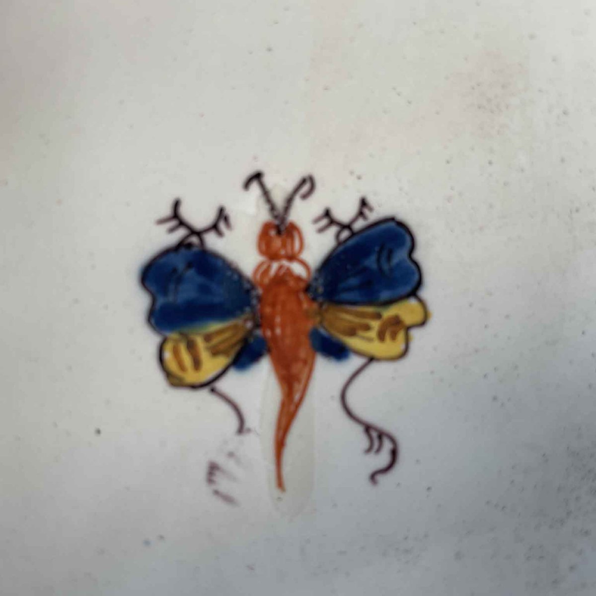 Grande Piatto In Maiolica Della Manifattura Antonibon Con Decoro Alla Frutta 1750 Circa-photo-5