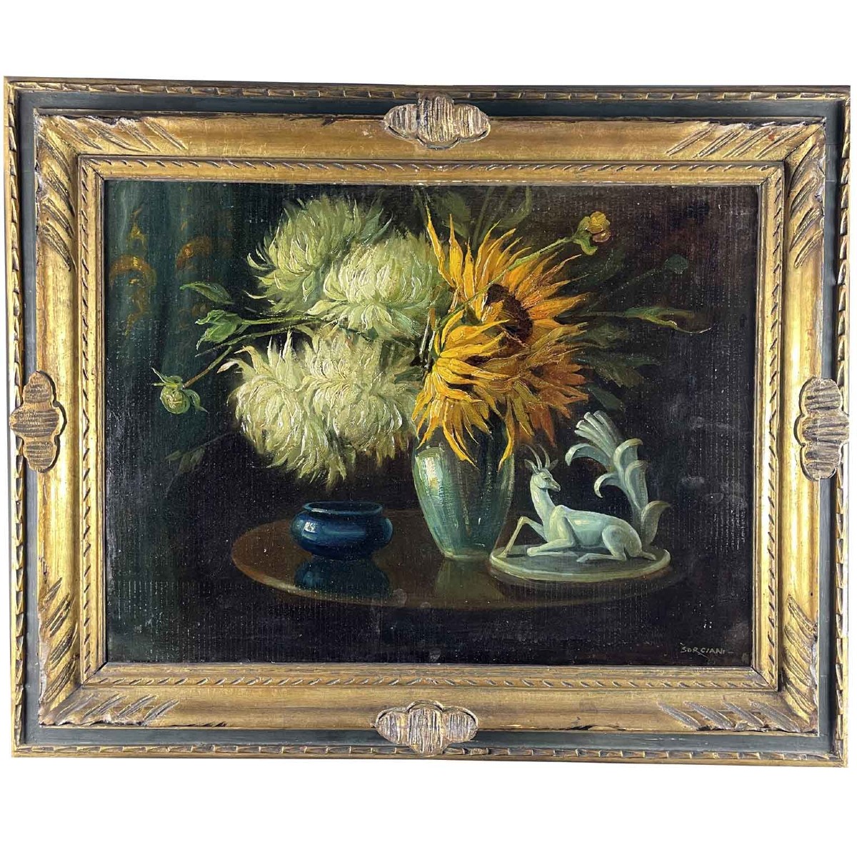 Natura Morta di Fiori Giuseppe Sorgiani 1930 Circa