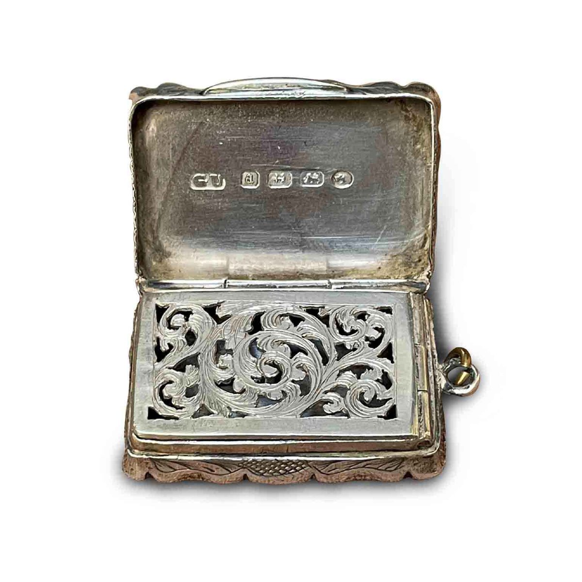 Vinaigrette Argento Birmingham 1849-photo-4