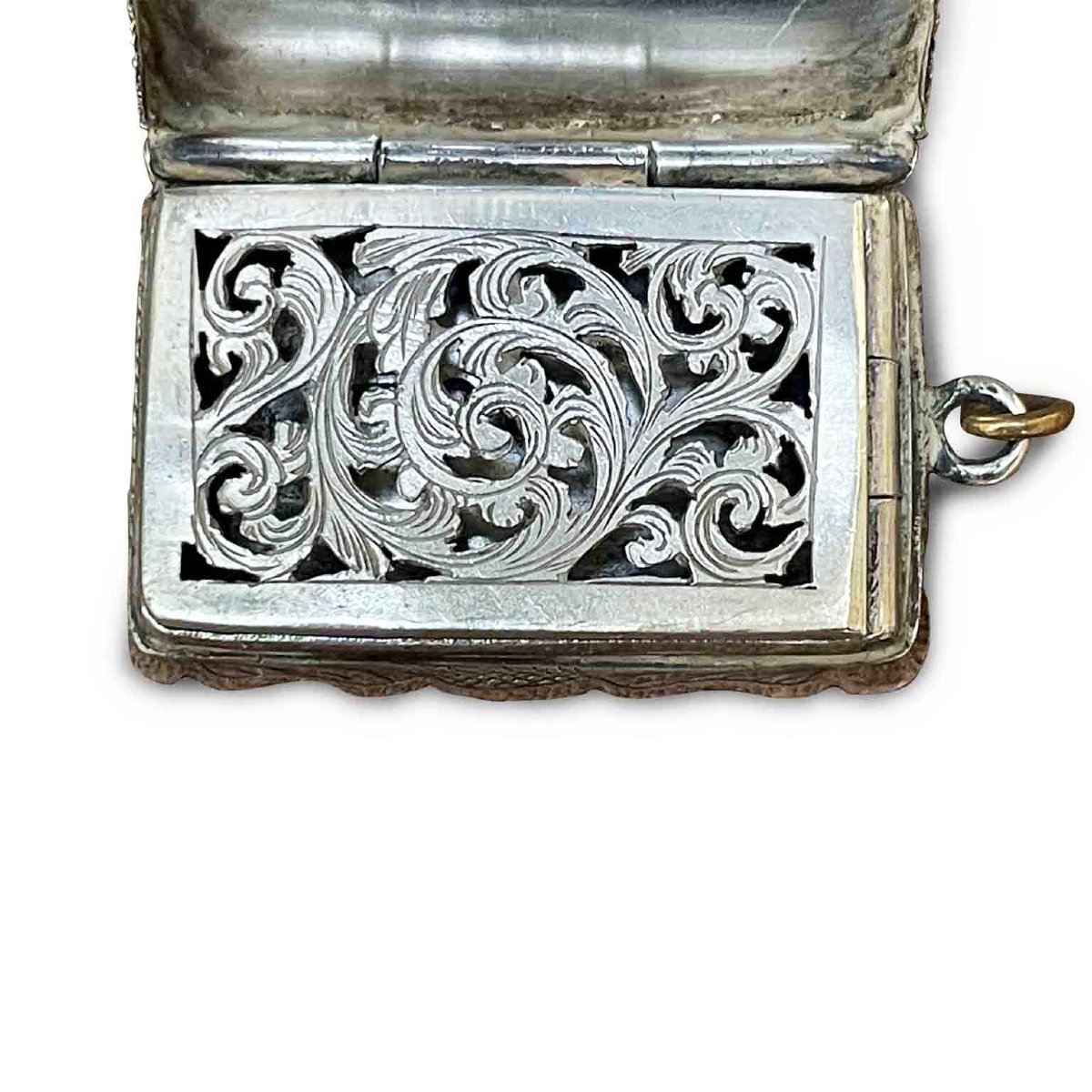Vinaigrette Argento Birmingham 1849-photo-2