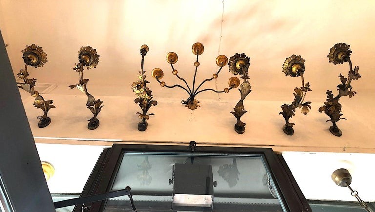 Sei Bracci Ferro Dorato del 1700-photo-2