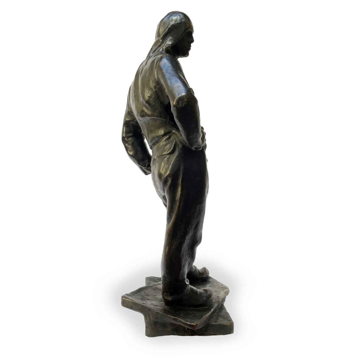 Figura Maschile In Bronzo Lo Scaricatore Del Porto Di Anversa Da Meunier -photo-2