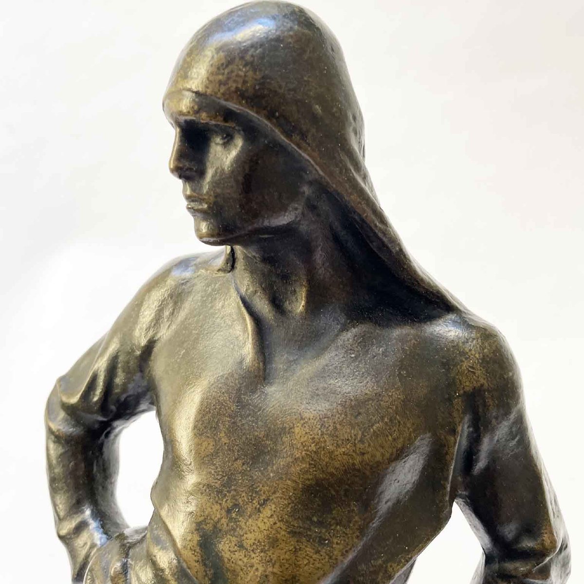 Figura Maschile In Bronzo Lo Scaricatore Del Porto Di Anversa Da Meunier -photo-1