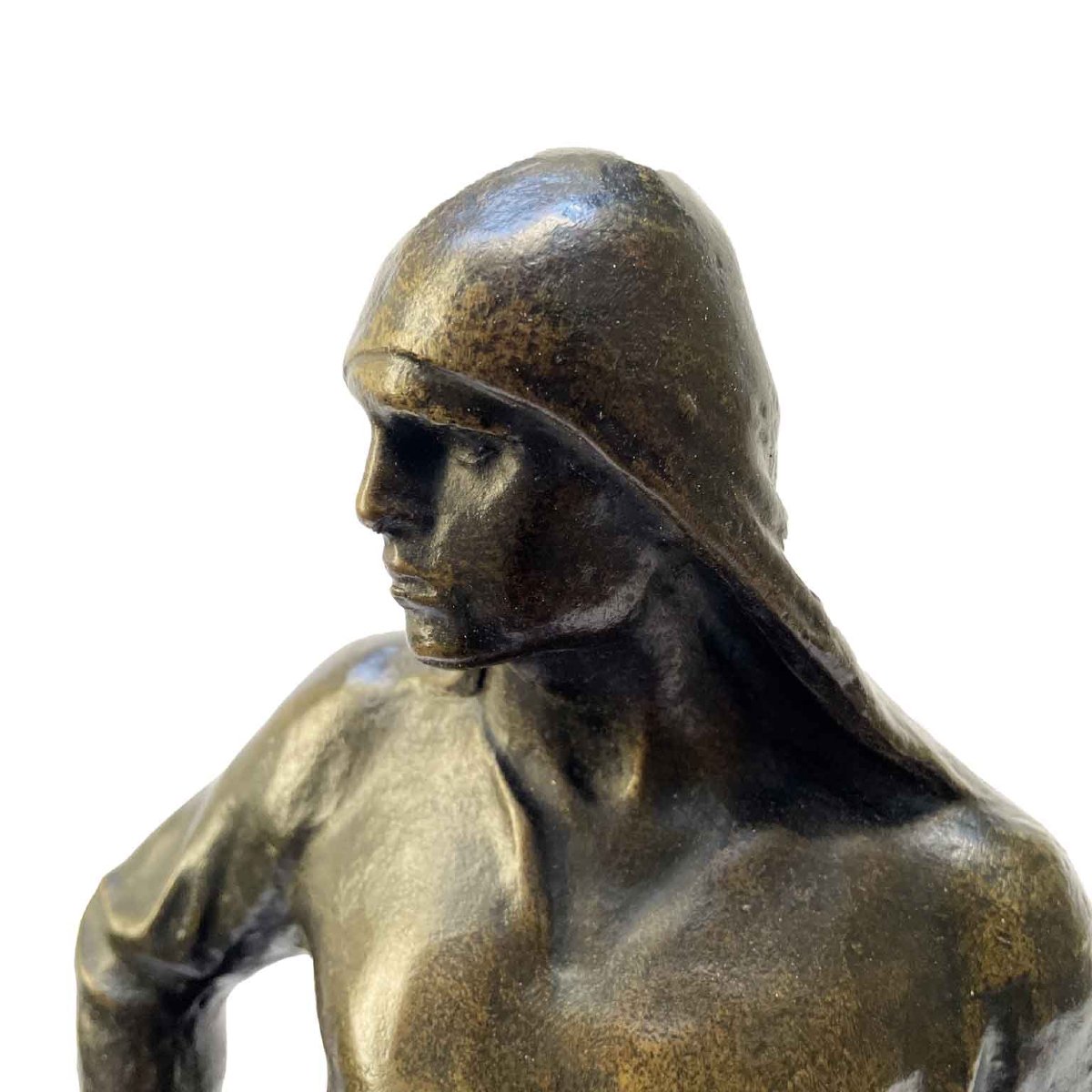 Figura Maschile In Bronzo Lo Scaricatore Del Porto Di Anversa Da Meunier -photo-2