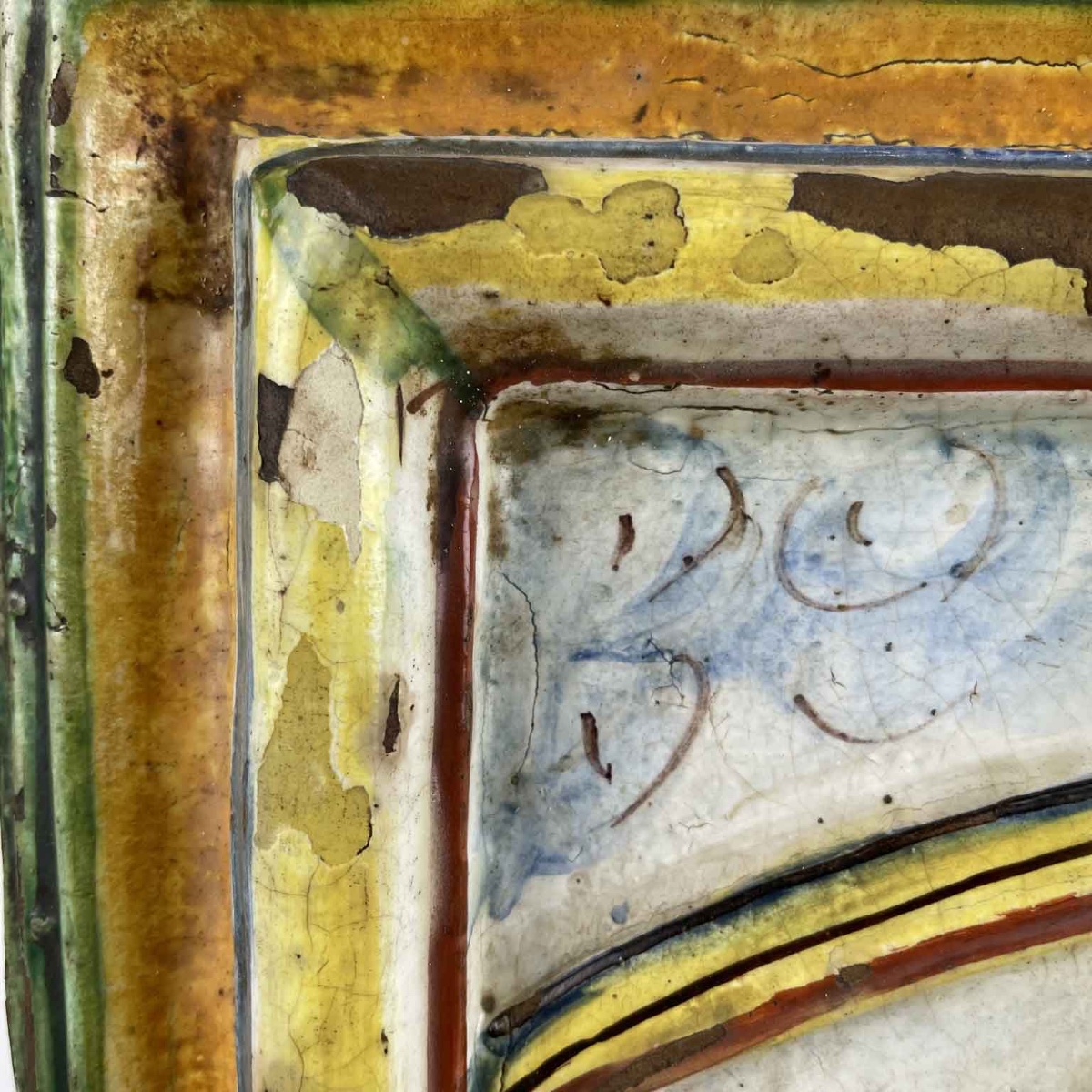 Madonna con Bambino in Terracotta Smaltata 1600-photo-3