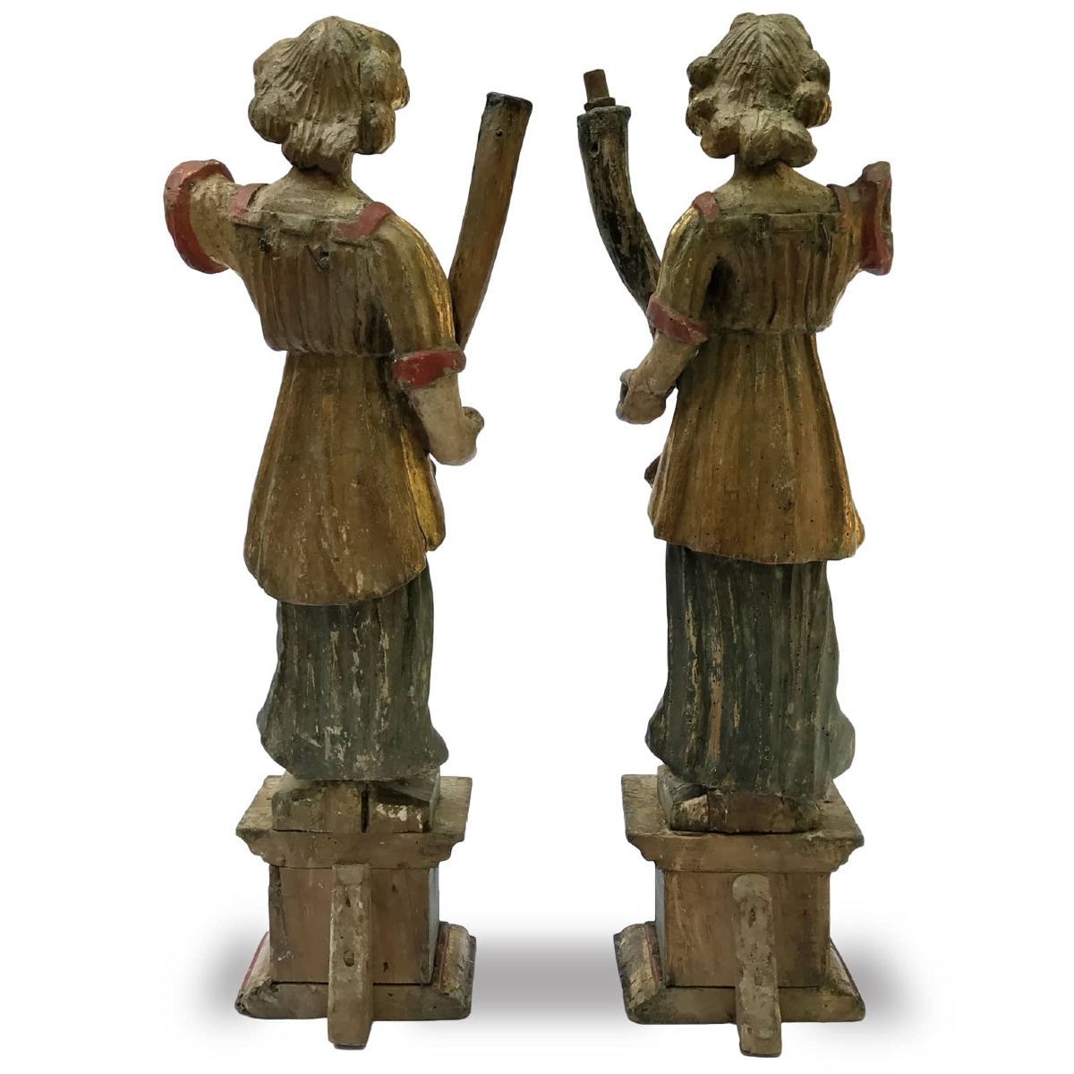 Coppia di Sculture Cornucopie del 1600-photo-2