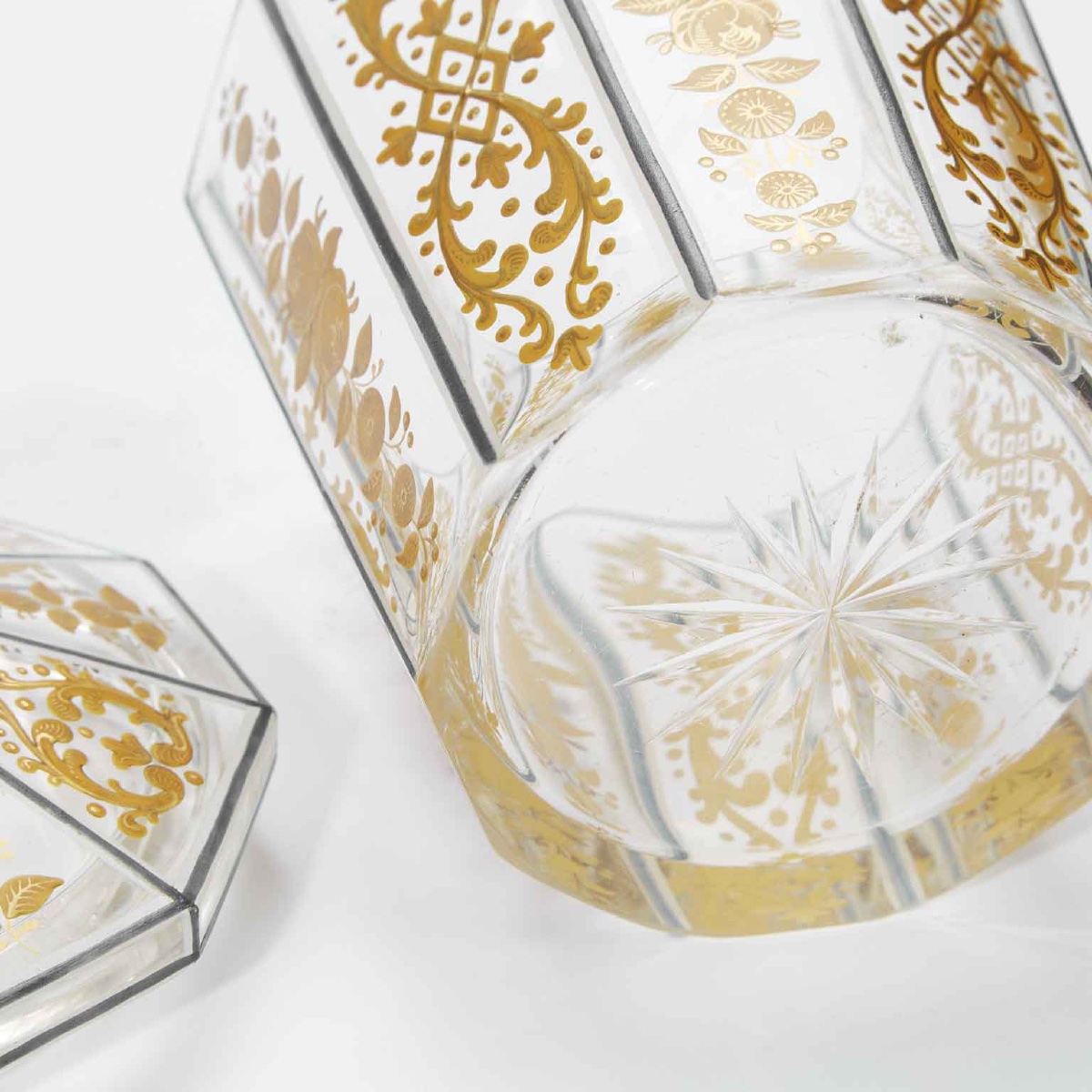 Vaso in Cristallo e Oro d’Epoca Direttorio-photo-4