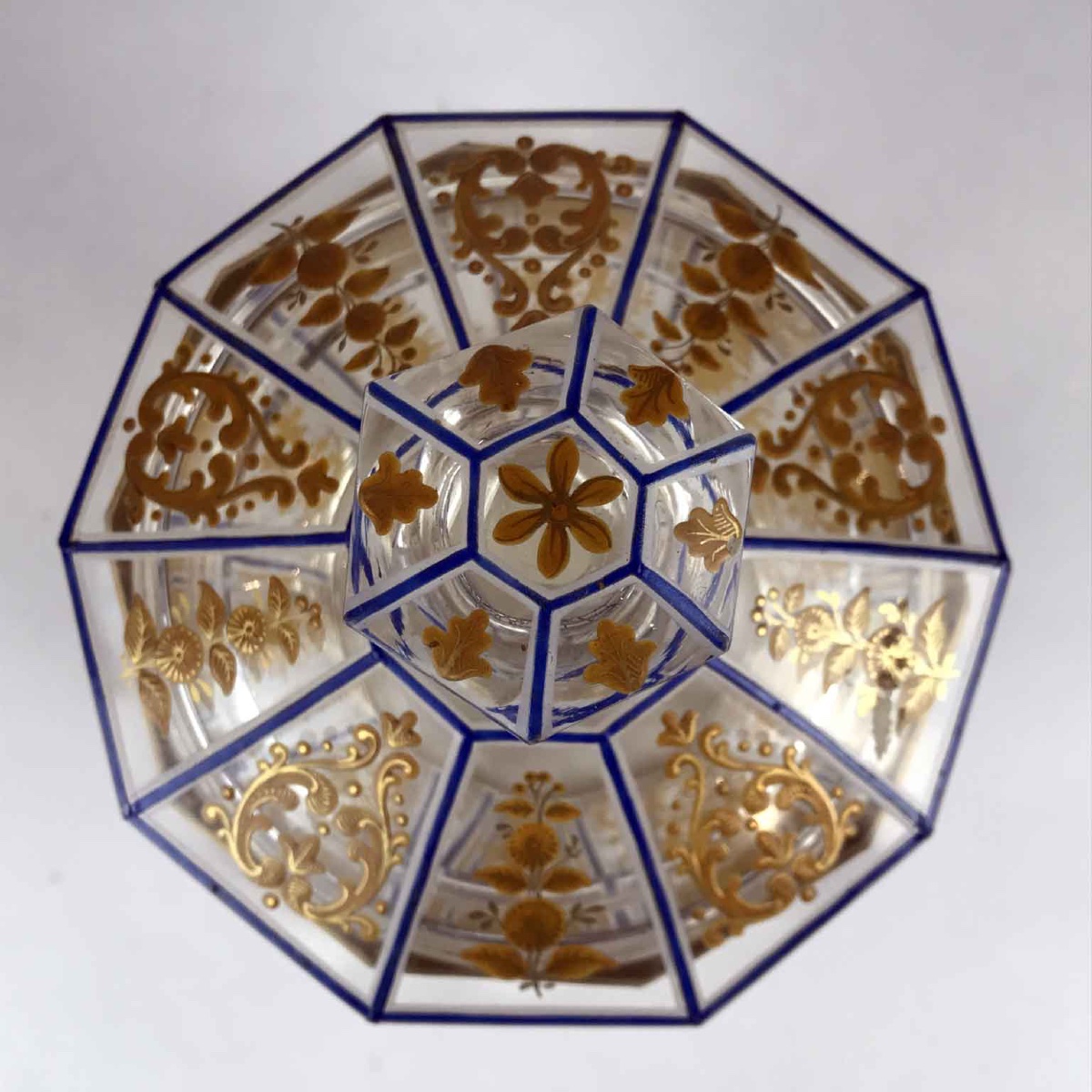 Vaso in Cristallo e Oro d’Epoca Direttorio-photo-1