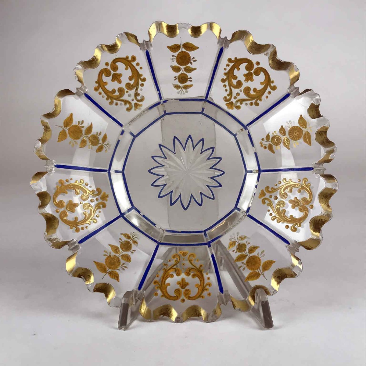 Vaso in Cristallo e Oro d’Epoca Direttorio-photo-5