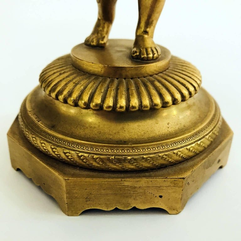 Coppia di Alzate in Bronzo Dorato e Cristallo Molato e Colorato Austria Seconda Metà 1800-photo-6