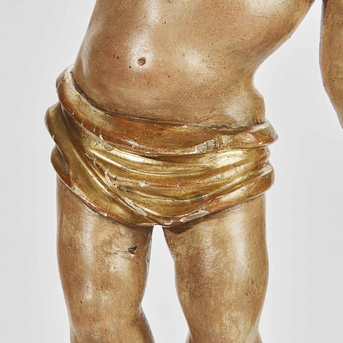 Coppia di Figure su Base Scolpita del 1700-photo-1