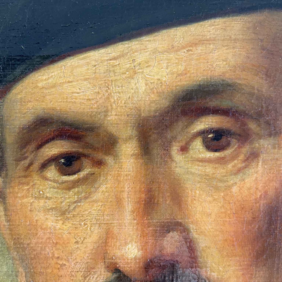 Giuseppe Penuti Gentiluomo Con Cane Bracco 1868 Ritratto Italiano Neoclassico-photo-2