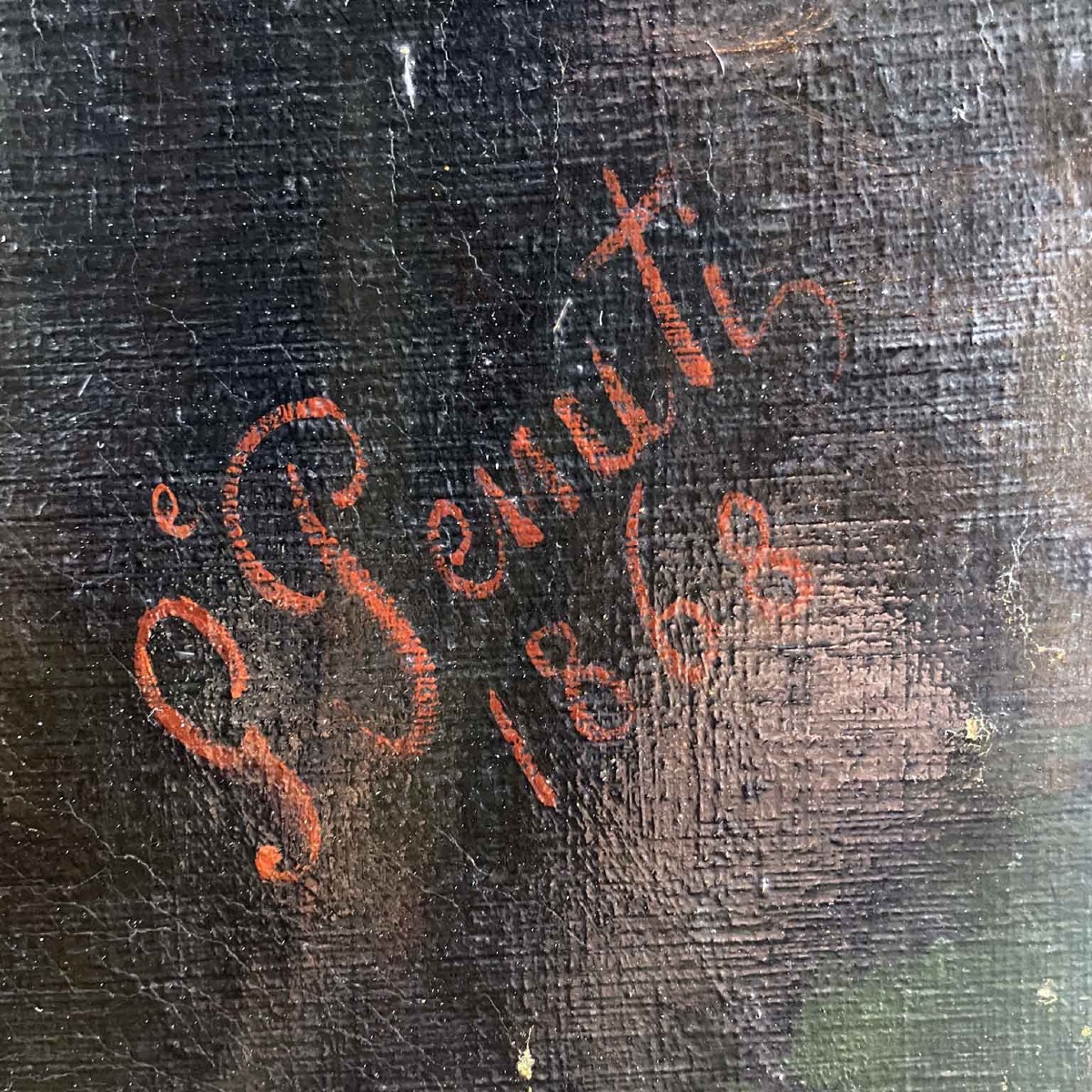 Giuseppe Penuti Gentiluomo Con Cane Bracco 1868 Ritratto Italiano Neoclassico-photo-6