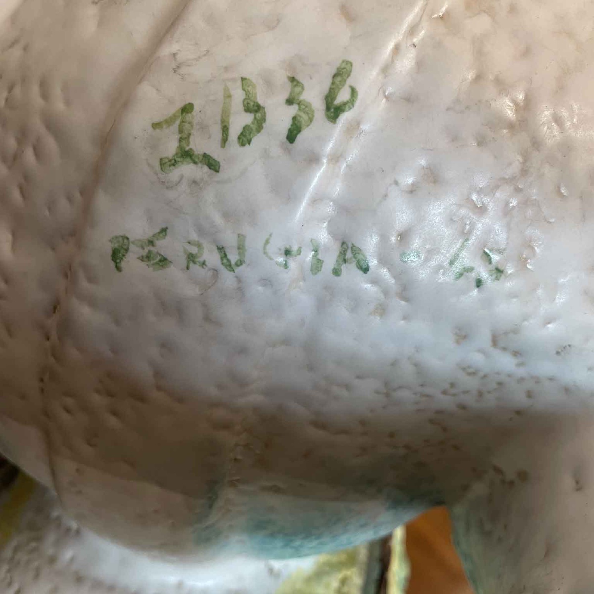 Grande Asino in Ceramica con Gerle Porta Uova Perugia 1950-photo-4