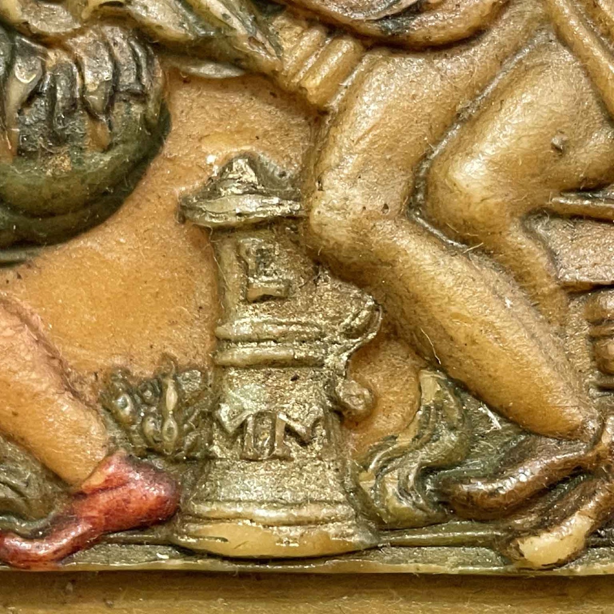 Ceroplasta Del 1800  Nordeuropea Con Figure Danzanti e Musicanti-photo-4