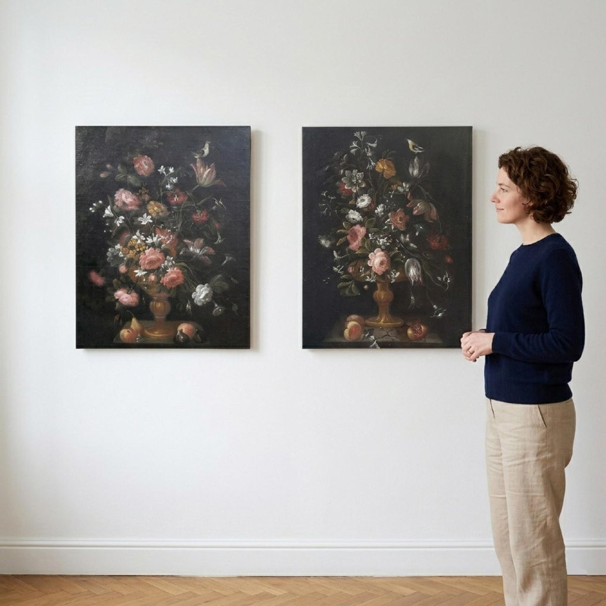 Coppia di Nature Morte di Fiori del 1600-photo-7