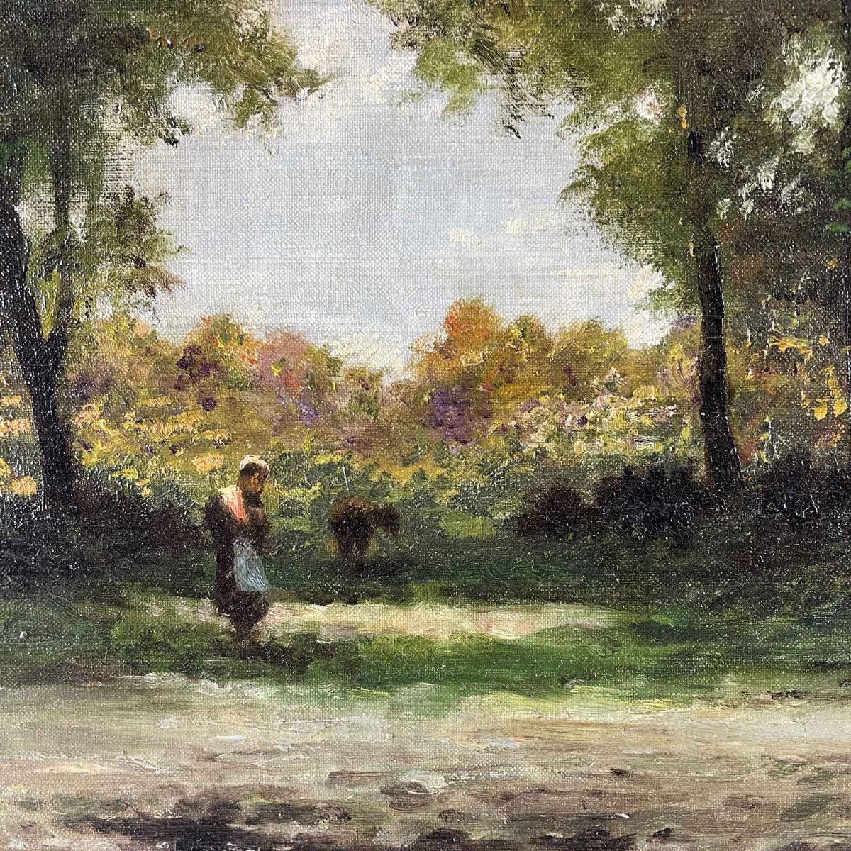 Gigi Comolli Paesaggio Con Alberi 1950 Circa-photo-2