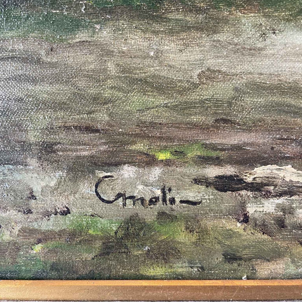 Gigi Comolli Paesaggio Con Alberi 1950 Circa-photo-3