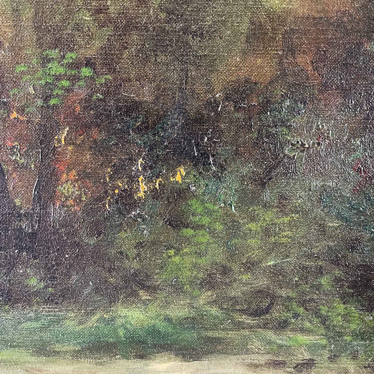 Gigi Comolli Paesaggio Con Alberi 1950 Circa-photo-3