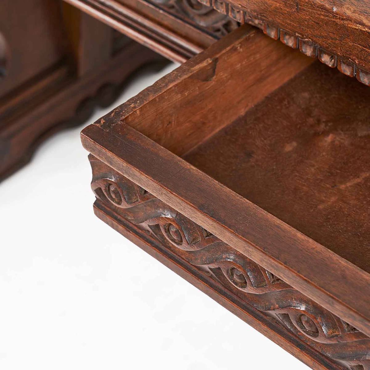  Tavolo Da Pranzo in Noce Con Cassetti 1800-photo-1