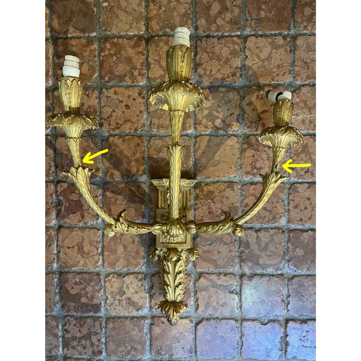 Quattro Appliques In Legno Finemente Intagliato E Dorato In Oro Zecchino Fine 1800-photo-4