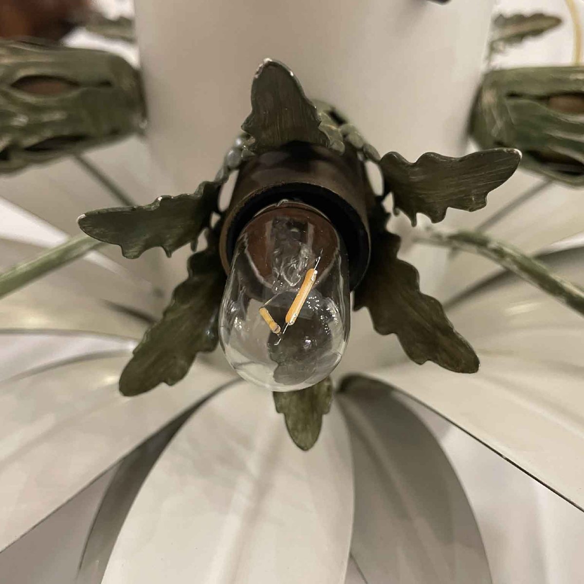 Plaforiera Floreale Verde Con Fiori in Vetro Banci Firenze-photo-1