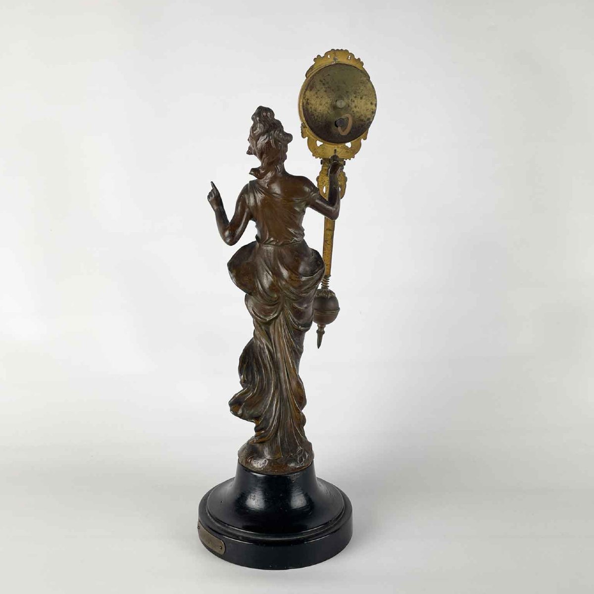 Orologio Da Tavolo Con Figura Di Donna Inizi 1900-photo-3