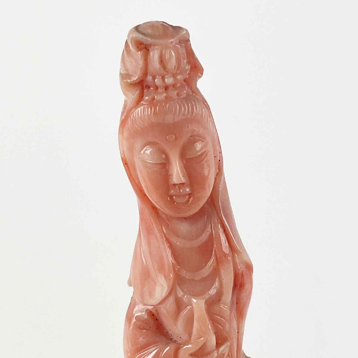 Due Figure Di Donne Orientali In Corallo Rosa-photo-1