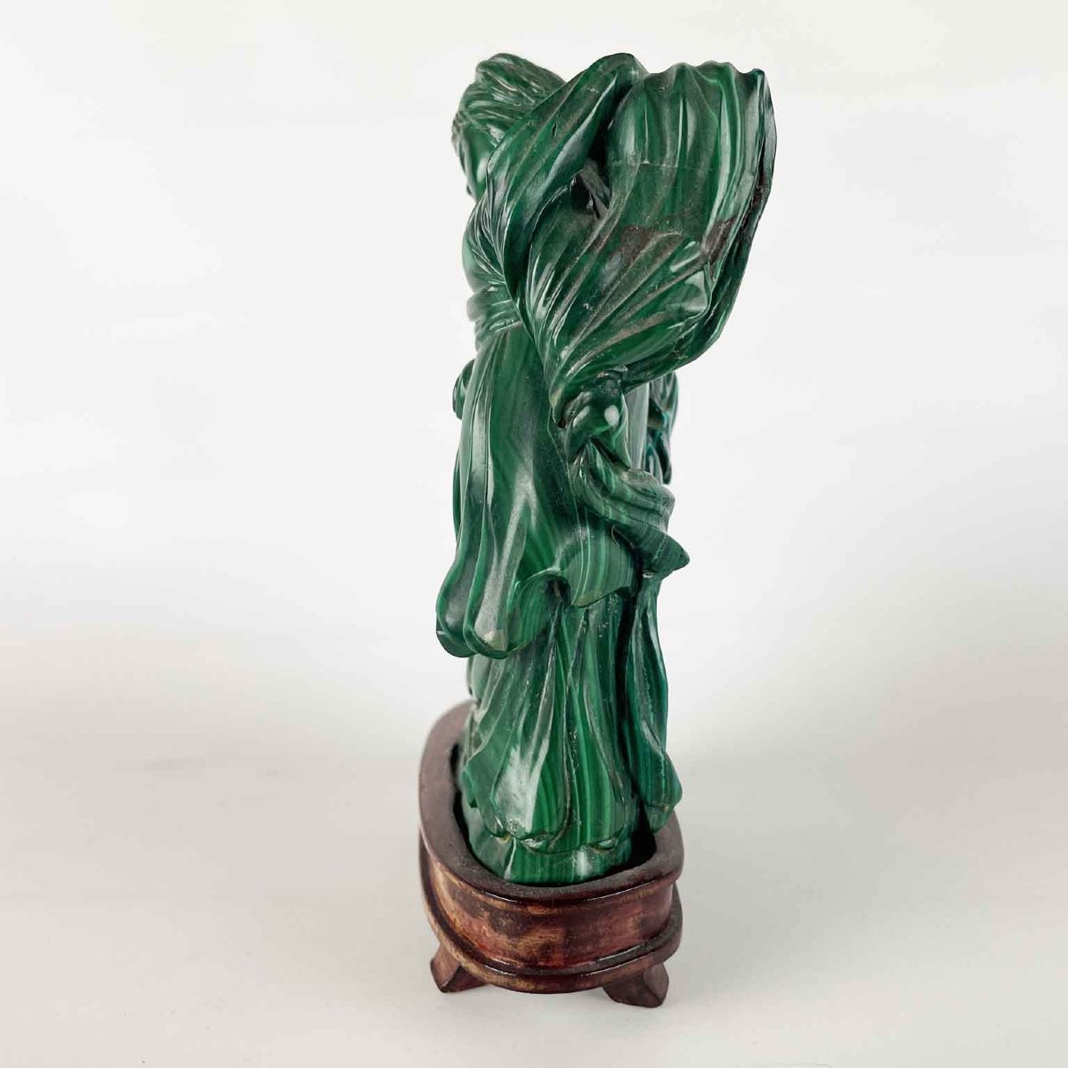 Coppia Di Figure Femminili In Malachite-photo-2