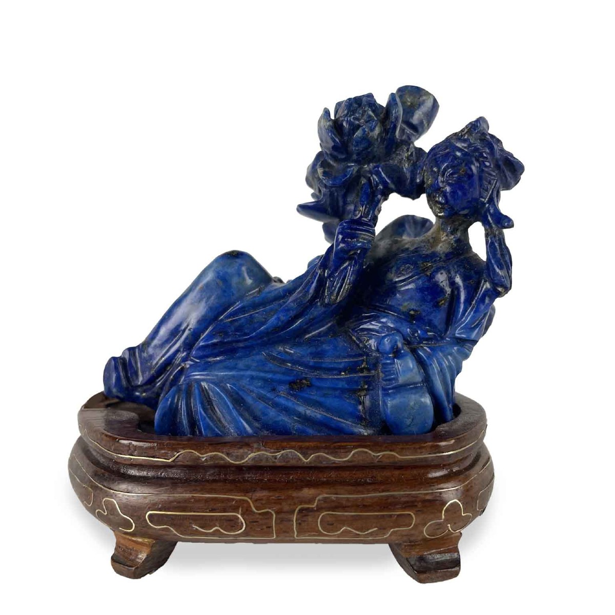 Figura in Lapislazzuli di Donna Sdraiata